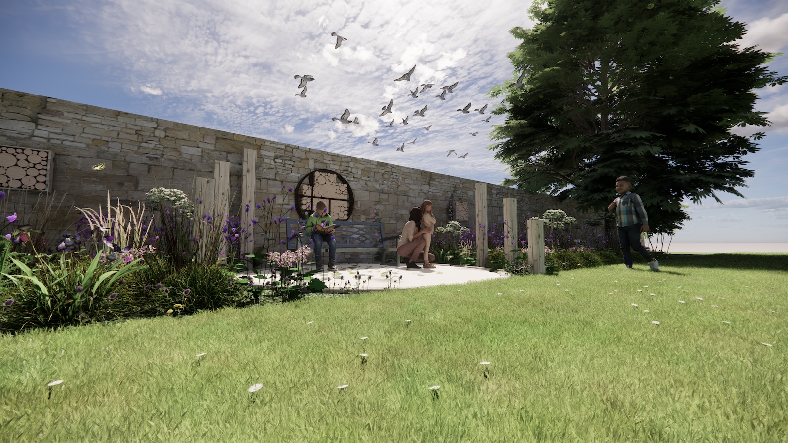 everchanging garden design hertfordshire ely cathedral wildflower-garden main picture